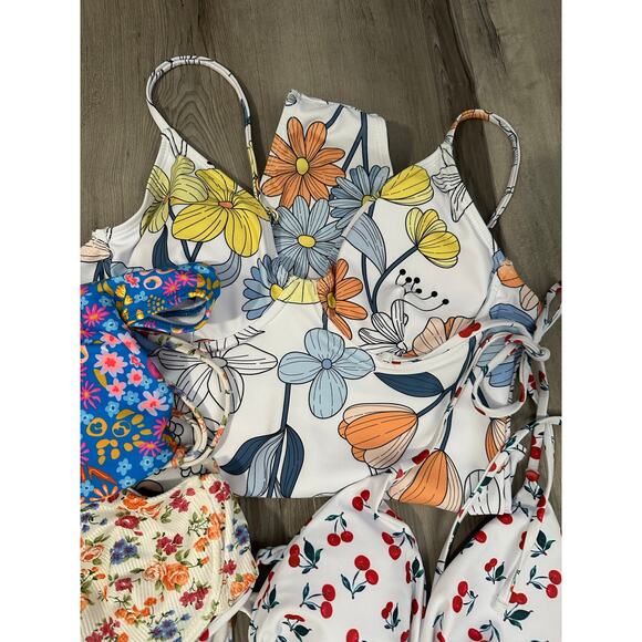 SHEIN Women's Bathing Suit Lot All‎ Size Medium + Wrap Skirt + Long Sleeve Top - Picture 4 of 6